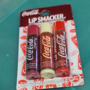 Coca-Cola Lip Smacker Set - Red, Cream, and Burgundy
